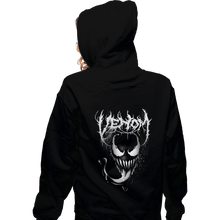 Load image into Gallery viewer, Shirts Zippered Hoodies, Unisex / Small / Black Venom Metal