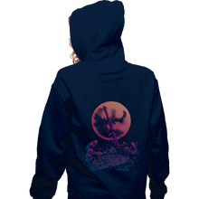 Load image into Gallery viewer, Daily_Deal_Shirts Zippered Hoodies, Unisex / Small / Navy Heroes Never Die