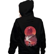Load image into Gallery viewer, Shirts Pullover Hoodies, Unisex / Small / Black Red Guardian Sun