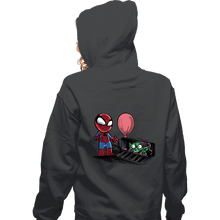 Load image into Gallery viewer, Daily_Deal_Shirts Zippered Hoodies, Unisex / Small / Dark Heather Spider IT