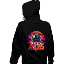 Load image into Gallery viewer, Secret_Shirts Zippered Hoodies, Unisex / Small / Black Gundam 78 Retro
