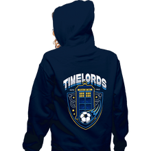 Load image into Gallery viewer, Shirts Zippered Hoodies, Unisex / Small / Navy Timelords Football Team