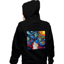 Load image into Gallery viewer, Daily_Deal_Shirts Zippered Hoodies, Unisex / Small / Black Van Gogh Never Experienced Space Madness