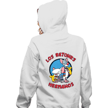 Load image into Gallery viewer, Daily_Deal_Shirts Zippered Hoodies, Unisex / Small / White Los Ratones Hermanos