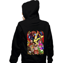 Load image into Gallery viewer, Shirts Zippered Hoodies, Unisex / Small / Black D&D Fighter