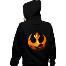 Load image into Gallery viewer, Daily_Deal_Shirts Zippered Hoodies, Unisex / Small / Black Rising Star