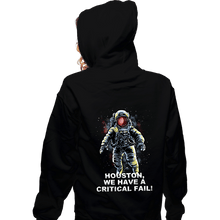 Load image into Gallery viewer, Secret_Shirts Zippered Hoodies, Unisex / Small / Black Critical Fail