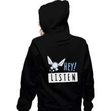 Load image into Gallery viewer, Sold_Out_Shirts Zippered Hoodies, Unisex / Small / Black Hey Shut Up!
