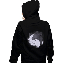Load image into Gallery viewer, Shirts Zippered Hoodies, Unisex / Small / Black Dragon Tao
