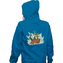 Load image into Gallery viewer, Secret_Shirts Zippered Hoodies, Unisex / Small / Royal Blue The Little Alligator