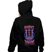 Load image into Gallery viewer, Secret_Shirts Zippered Hoodies, Unisex / Small / Black Dice Tower!