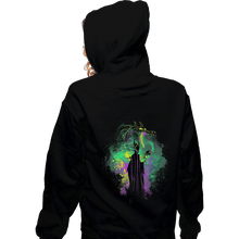 Load image into Gallery viewer, Shirts Zippered Hoodies, Unisex / Small / Black Maleficent Art