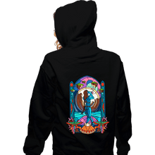 Load image into Gallery viewer, Daily_Deal_Shirts Zippered Hoodies, Unisex / Small / Black Stained Glass Paradise