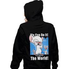 Load image into Gallery viewer, Shirts Zippered Hoodies, Unisex / Small / Black Conquer The World
