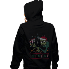 Load image into Gallery viewer, Daily_Deal_Shirts Zippered Hoodies, Unisex / Small / Black Mr. Fingers And Friends Ugly Sweater