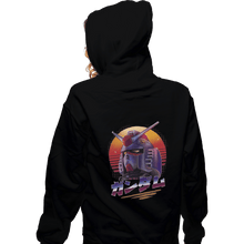 Load image into Gallery viewer, Shirts Zippered Hoodies, Unisex / Small / Black Retro 80s RX 78 2 Gundam