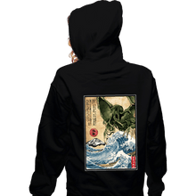 Load image into Gallery viewer, Daily_Deal_Shirts Zippered Hoodies, Unisex / Small / Black Great Old One In Japan