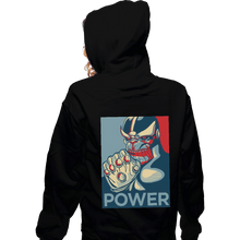 Load image into Gallery viewer, Shirts Zippered Hoodies, Unisex / Small / Black Power