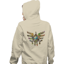 Load image into Gallery viewer, Secret_Shirts Zippered Hoodies, Unisex / Small / White Monsters Draw Near