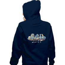 Load image into Gallery viewer, Shirts Zippered Hoodies, Unisex / Small / Navy Water Friends