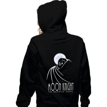 Load image into Gallery viewer, Secret_Shirts Zippered Hoodies, Unisex / Small / Black Moon Knight The Animated Series
