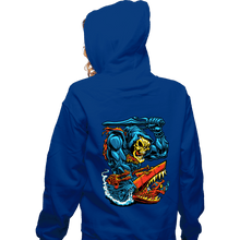 Load image into Gallery viewer, Daily_Deal_Shirts Zippered Hoodies, Unisex / Small / Royal Blue Landshark