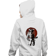Load image into Gallery viewer, Shirts Zippered Hoodies, Unisex / Small / White Saiyan Sun
