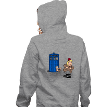 Load image into Gallery viewer, Shirts Zippered Hoodies, Unisex / Small / Sports Grey The Tardis Monkey