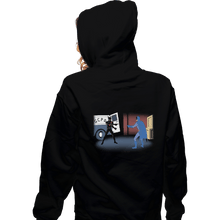 Load image into Gallery viewer, Shirts Zippered Hoodies, Unisex / Small / Black Into the Bat-Verse