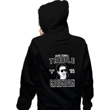 Load image into Gallery viewer, Secret_Shirts Zippered Hoodies, Unisex / Small / Black Trebel Reunion