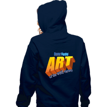 Load image into Gallery viewer, Secret_Shirts Zippered Hoodies, Unisex / Small / Navy Word Art