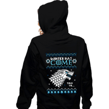 Load image into Gallery viewer, Secret_Shirts Zippered Hoodies, Unisex / Small / Black Ugly Winter