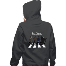 Load image into Gallery viewer, Daily_Deal_Shirts Zippered Hoodies, Unisex / Small / Dark Heather The Slashers