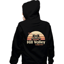 Load image into Gallery viewer, Daily_Deal_Shirts Zippered Hoodies, Unisex / Small / Black Visit Hill Valley