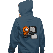 Load image into Gallery viewer, Daily_Deal_Shirts Zippered Hoodies, Unisex / Small / Indigo Blue Always Dead!