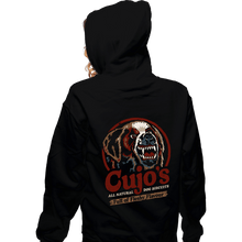 Load image into Gallery viewer, Daily_Deal_Shirts Zippered Hoodies, Unisex / Small / Black Cujo's Dog Food