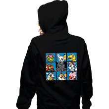 Load image into Gallery viewer, Secret_Shirts Zippered Hoodies, Unisex / Small / Black Digi Bunch