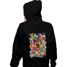 Load image into Gallery viewer, Daily_Deal_Shirts Zippered Hoodies, Unisex / Small / Black Saturday Morning Sidekicks