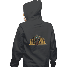 Load image into Gallery viewer, Secret_Shirts Zippered Hoodies, Unisex / Small / Dark heather Boba Sanders