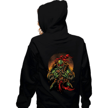 Load image into Gallery viewer, Secret_Shirts Zippered Hoodies, Unisex / Small / Black TMNT Raph