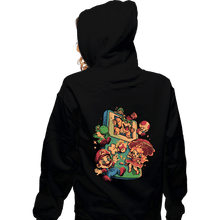 Load image into Gallery viewer, Daily_Deal_Shirts Zippered Hoodies, Unisex / Small / Black Plumber Game
