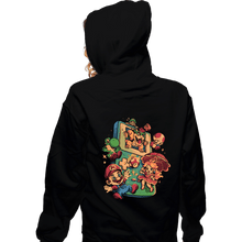 Load image into Gallery viewer, Daily_Deal_Shirts Zippered Hoodies, Unisex / Small / Black Plumber Game