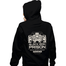 Load image into Gallery viewer, Shirts Zippered Hoodies, Unisex / Small / Black Prison Security Robots