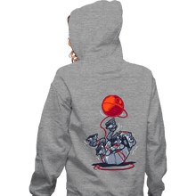 Load image into Gallery viewer, Secret_Shirts Zippered Hoodies, Unisex / Small / Sports Grey Cat-At Loves Yarn