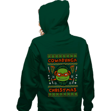 Load image into Gallery viewer, Shirts Zippered Hoodies, Unisex / Small / Irish Green Michelangelo Christmas