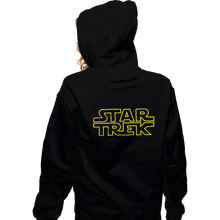 Load image into Gallery viewer, Daily_Deal_Shirts Zippered Hoodies, Unisex / Small / Black StarTrekWars