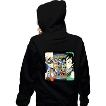 Load image into Gallery viewer, Secret_Shirts Zippered Hoodies, Unisex / Small / Black Hero Select
