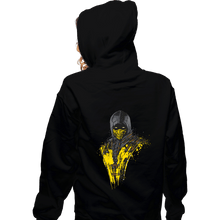 Load image into Gallery viewer, Shirts Zippered Hoodies, Unisex / Small / Black Mortal Fire