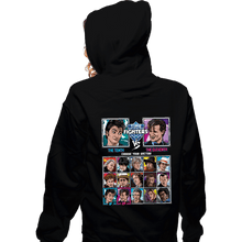 Load image into Gallery viewer, Daily_Deal_Shirts Zippered Hoodies, Unisex / Small / Black Time Fighters 10th vs 11th