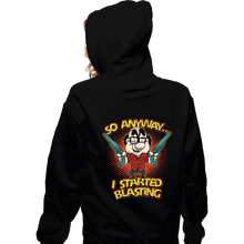 Load image into Gallery viewer, Shirts Zippered Hoodies, Unisex / Small / Black Blasting